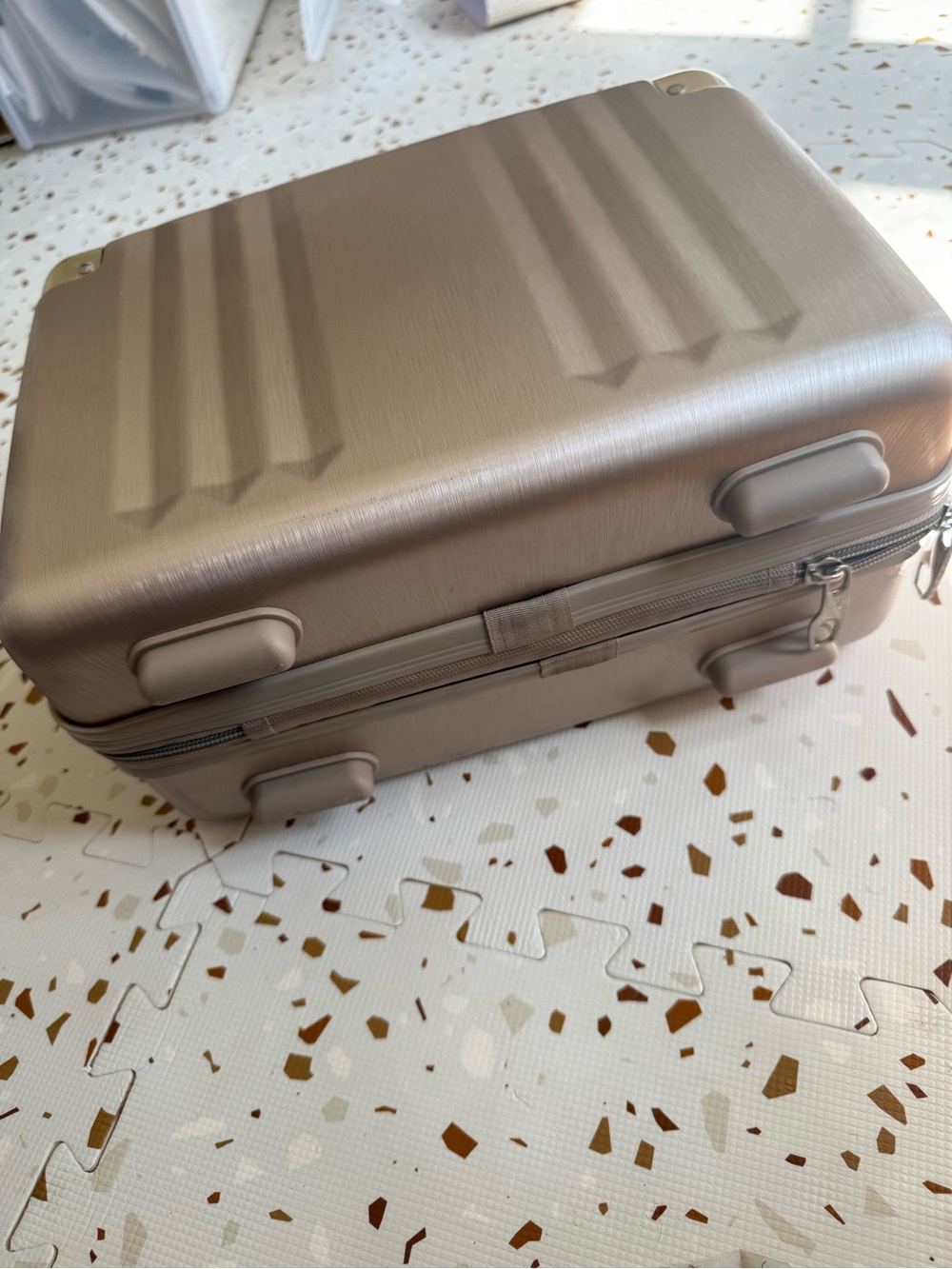 Calpak Vanity Case in Champagne Gold - Picture 2 of 12